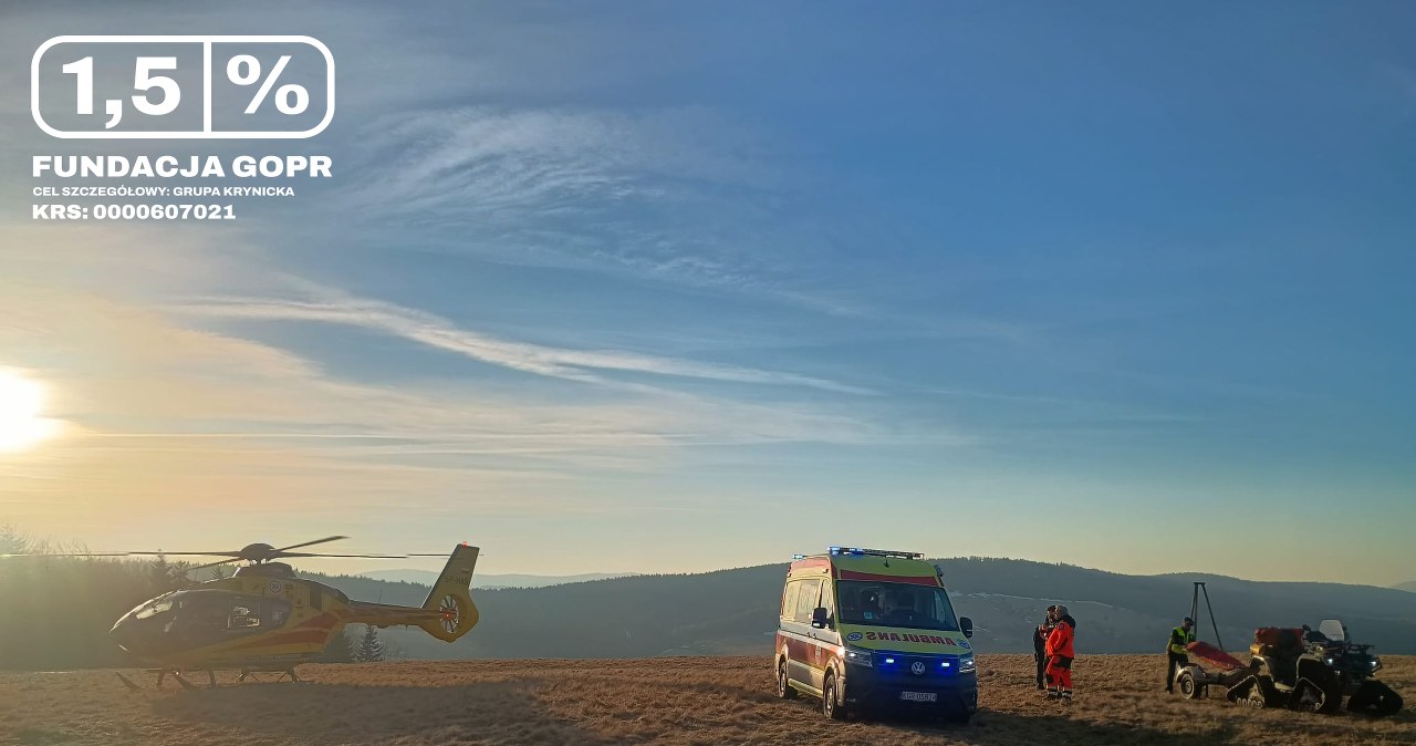 Upadek i pachwina przebita korzeniem. Poważny wypadek w ostatni weekend ferii