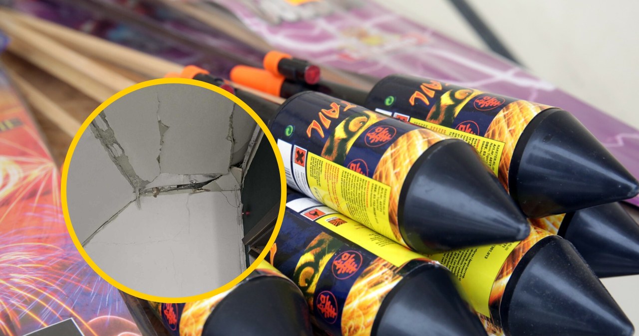 Dwaj chłopcy ranni po zabawie petardami. Wybuch uszkodził konstrukcję domu