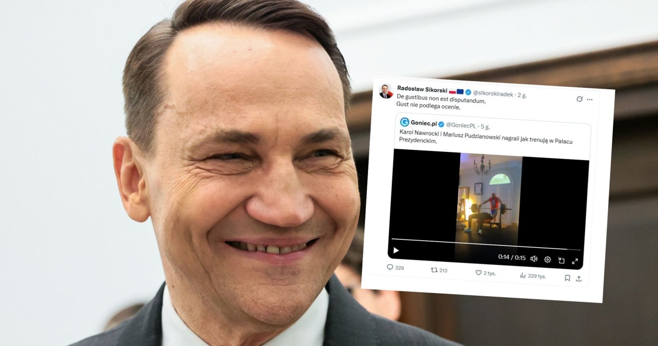 Nagranie z prezydentem Nawrockim niesie się po sieci. Radosław Sikorski komentuje po łacinie