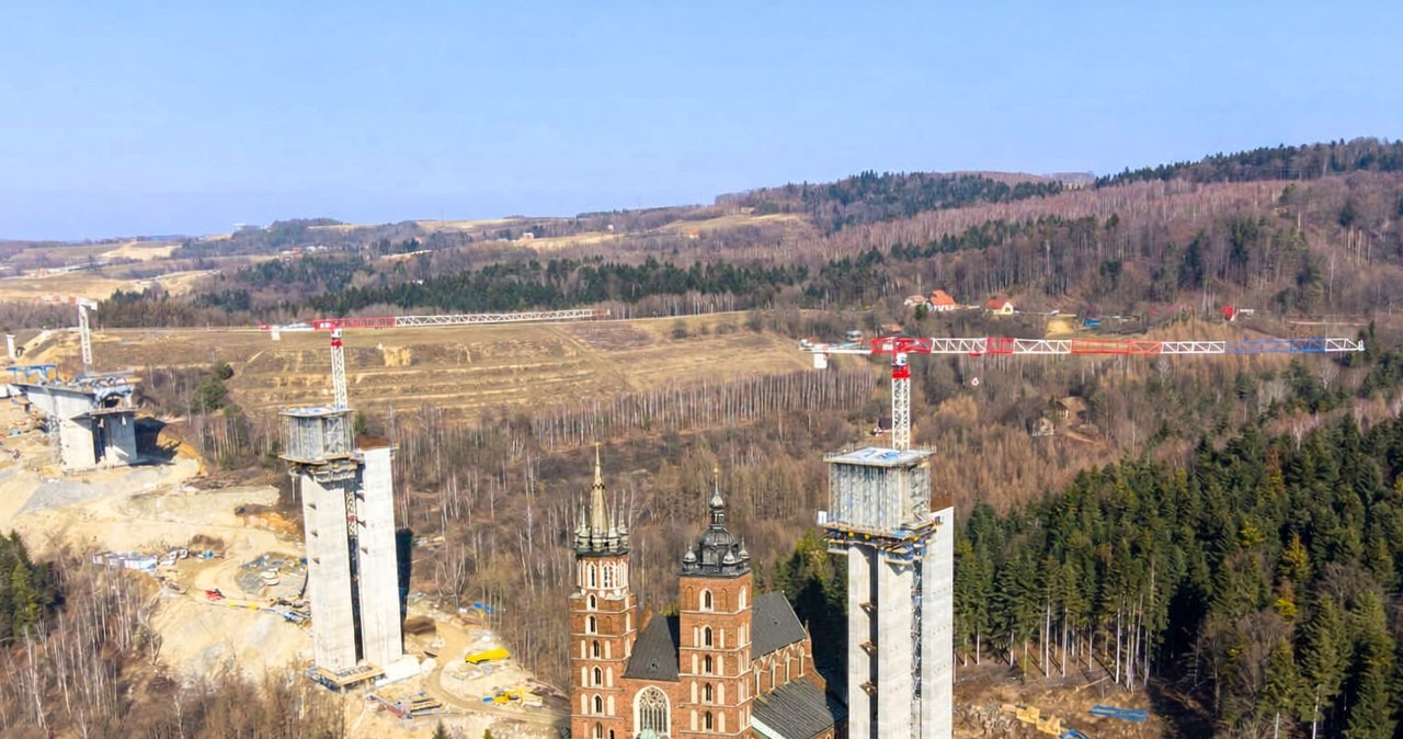 To będzie najwyższa estakada w Polsce. Jej filar jest wyższy od Bazyliki Mariackiej