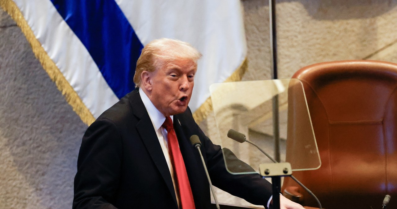 Przerwane przemówienie Trumpa. Co się wydarzyło w Knesecie?