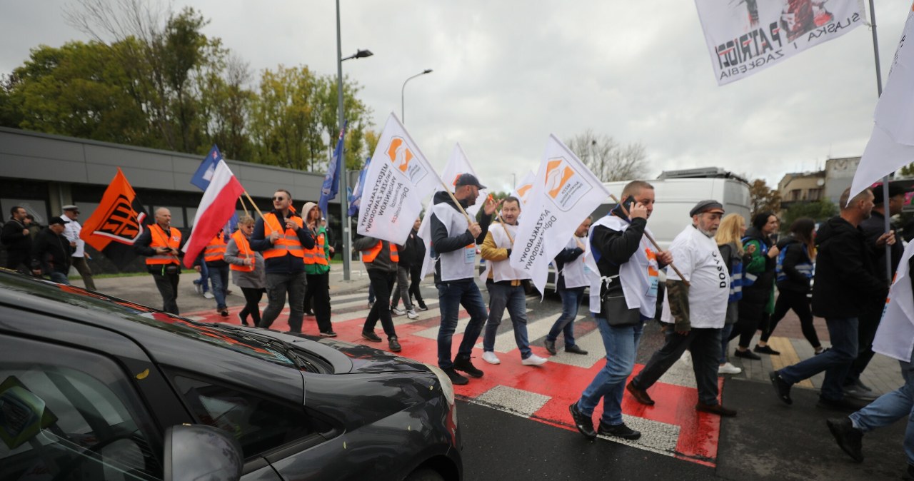 ​Hutnicy i koksownicy wyszli na ulice. Protest w Dąbrowie Górniczej