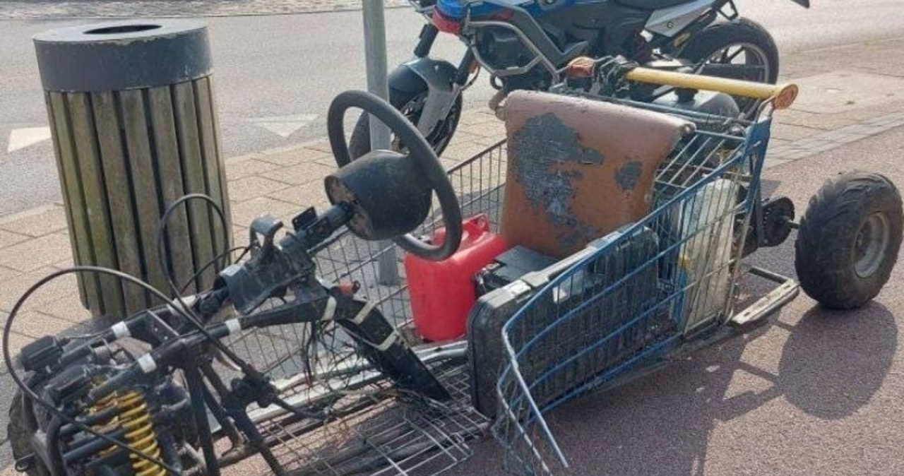19-latek na sklepowym wózku z silnikiem. Nietypowe zatrzymanie