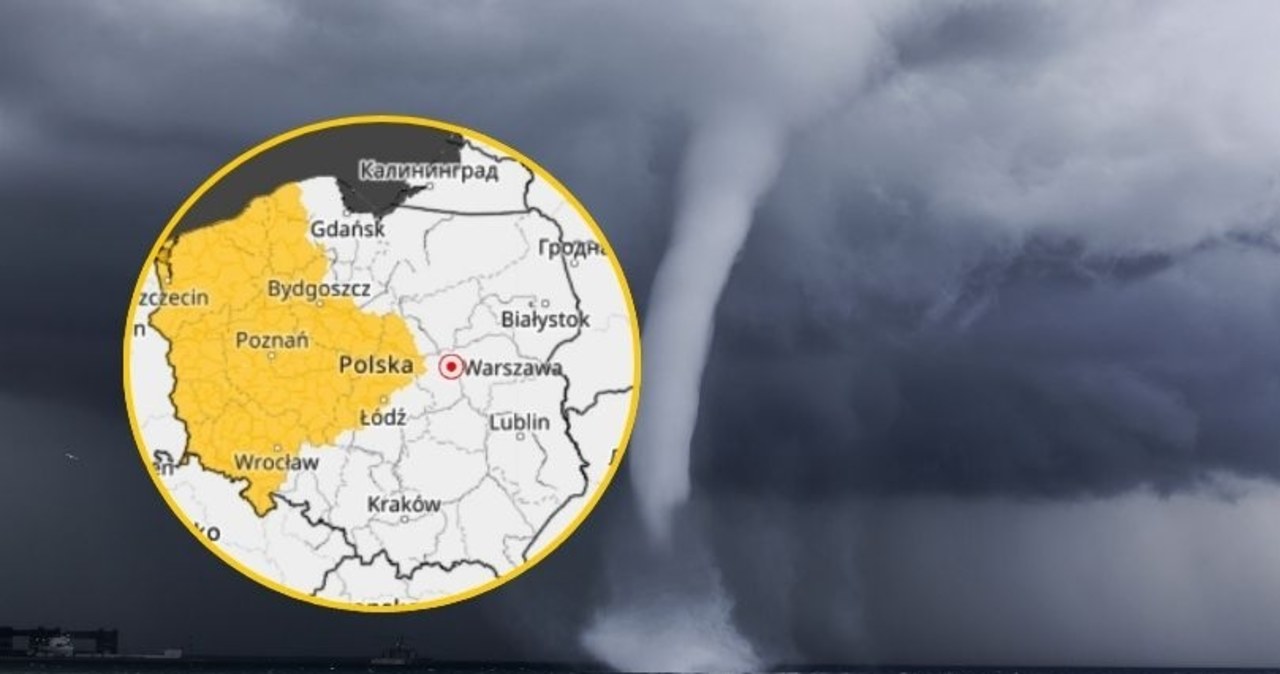 Trąby wodne na Bałtyku, burze i silny wiatr. IMGW ostrzega