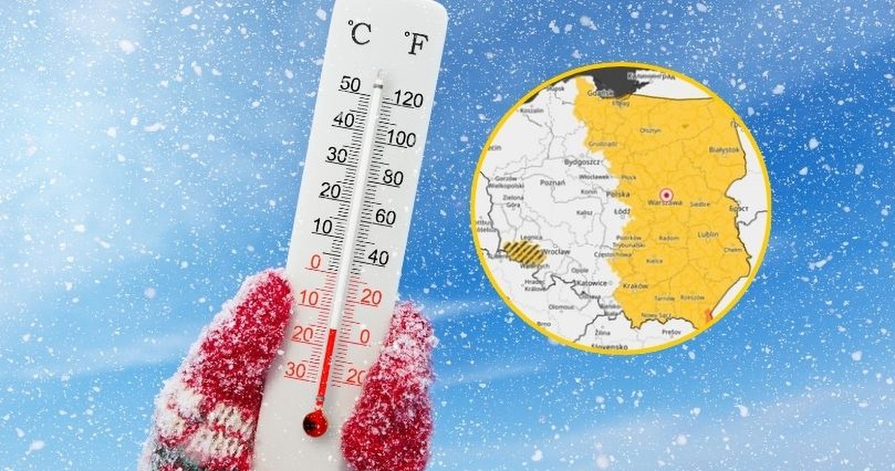 Silny mróz i ostrzeżenia IMGW. Zobacz, które regiony są najbardziej zagrożone