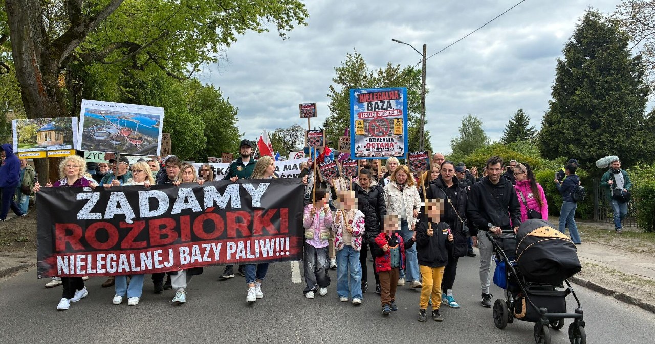 Protest w Podjuchach: Mieszkańcy przeciwko budowie bazy paliw