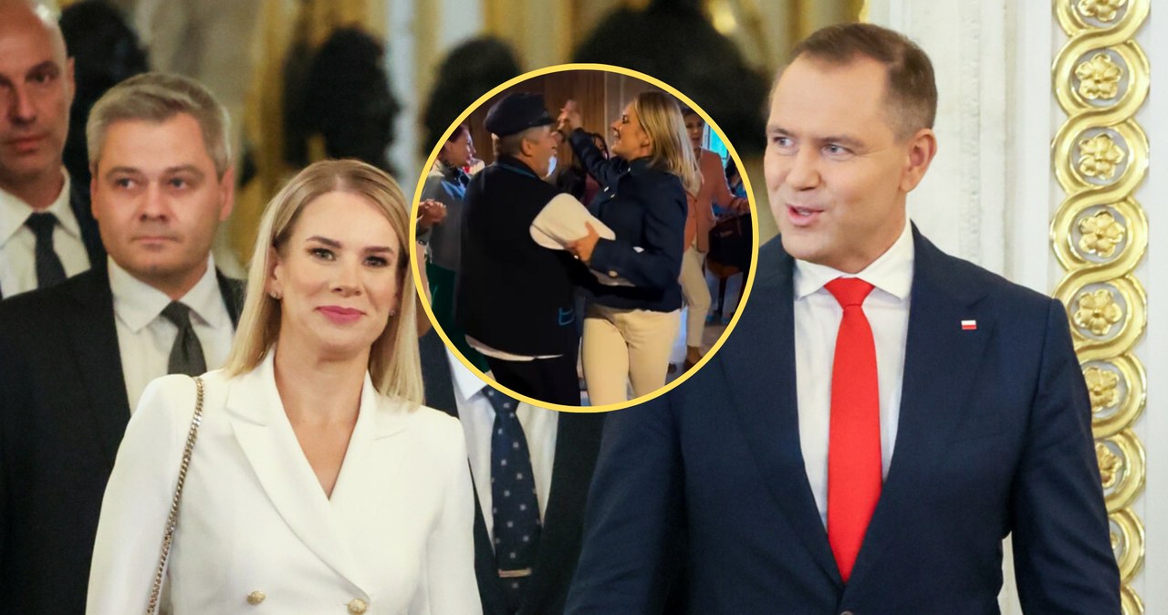 Nie tylko kiełbaski i "Hej, sokoły". Filmik z Nawrocką podbija internet