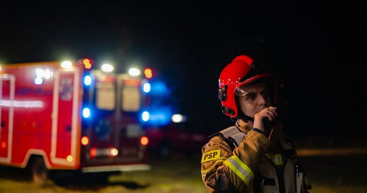 Duży pożar w Rusocinie. Utrudnienia na DK91