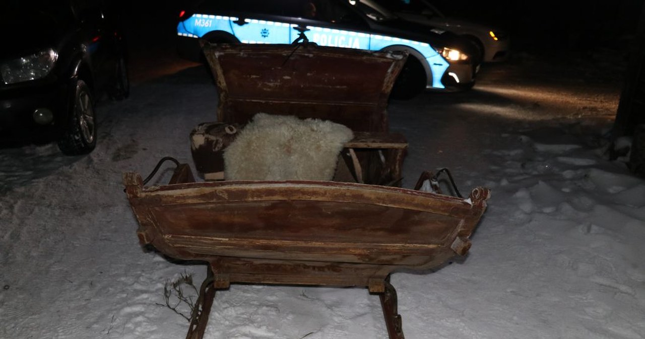 Wypadek podczas kuligu. Kierowca uciekł z miejsca zdarzenia