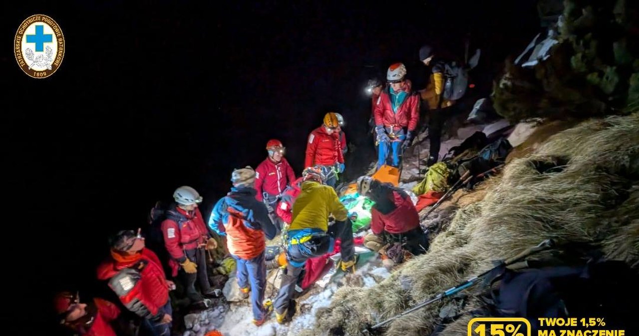 Dramatyczne chwile w Tatrach. Turysta spadał przez ponad 100 m