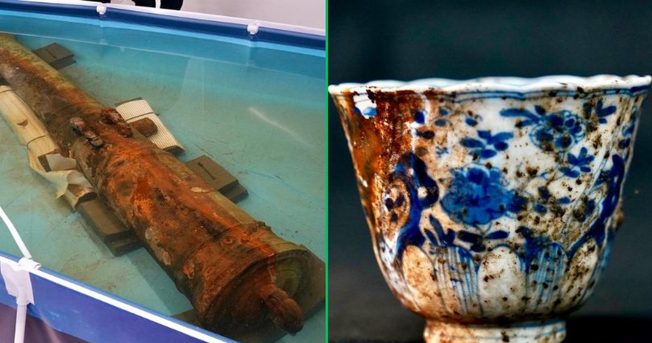 Dokładna lokalizacja jest ściśle tajna. Oto co odzyskano z legendarnego galeonu