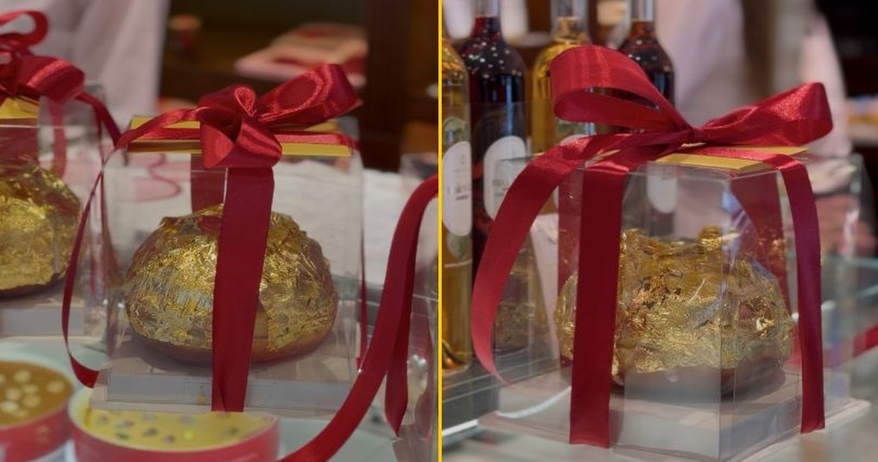 Złoto na wierzchu, a w środku? To jeden z najdroższych pączków w Polsce