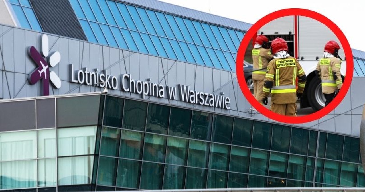 Rozległy pożar odpadów w pobliżu lotniska Chopina. Służby walczą z żywiołem