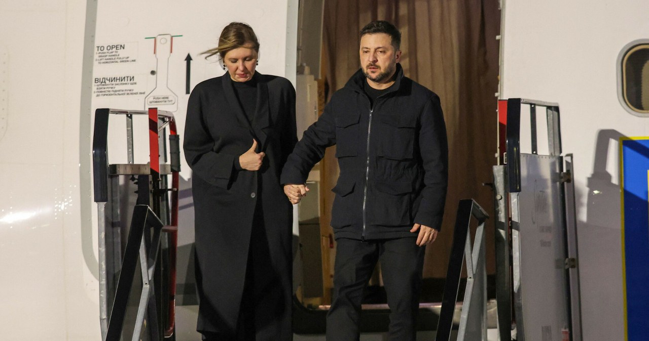 Duże, "wojskowe" drony śledziły lądowanie samolotu Zełenskiego w Dublinie