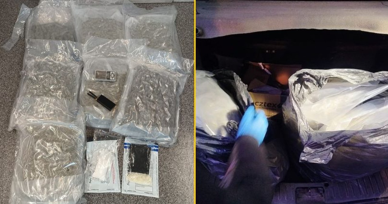 Sensacyjne zatrzymanie w Krakowie. Ponad 8,5 kg narkotyków u pseudokibica
