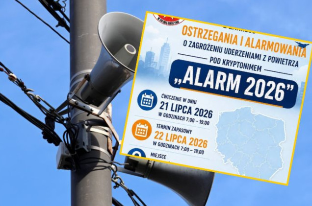 W całej Polsce zawyją syreny. Ruszają ćwiczenia „ALARM 2026”