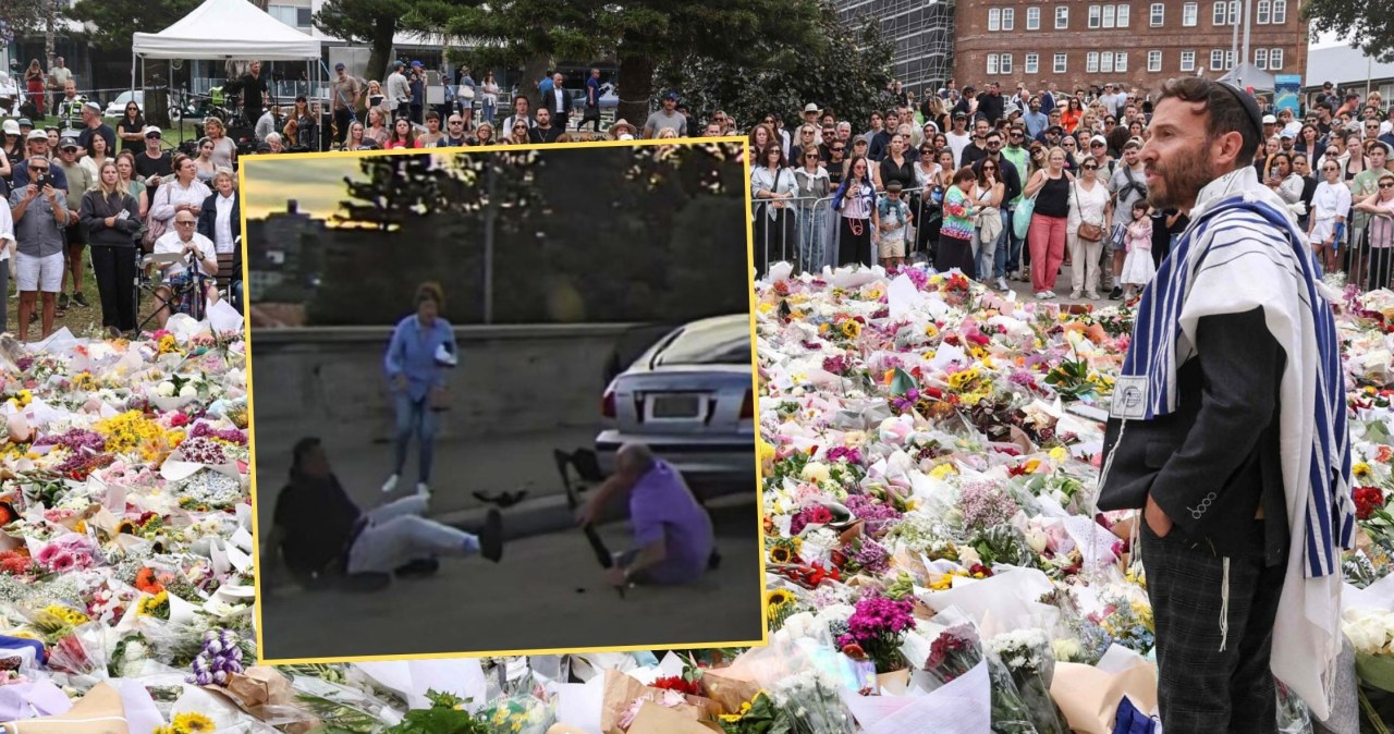 Niezwykły akt odwagi z Sydney. Kamery uchwyciły, jak chciał rozbroić napastnika