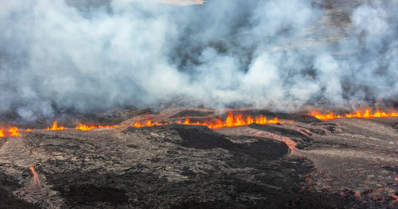 Kolejna erupcja wulkanu na Reykjanes. Lawa zagraża Grindavik