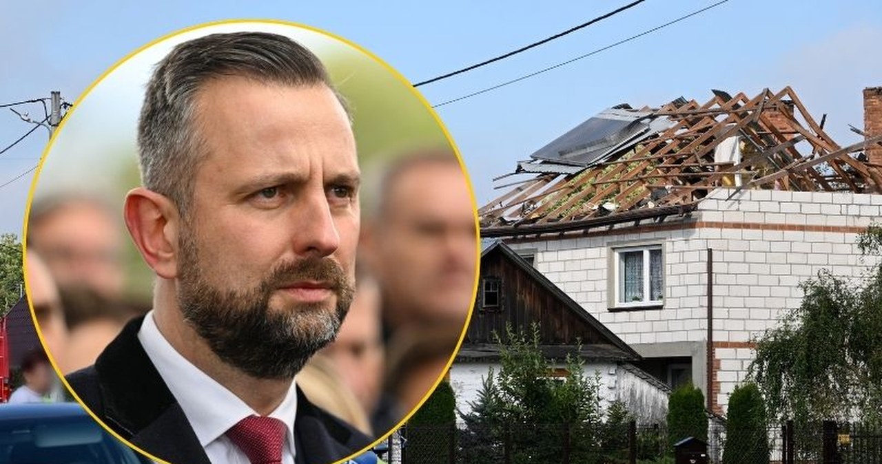 Dramat właścicieli zniszczonego domu w Wyrykach. Deklaracja szefa MON