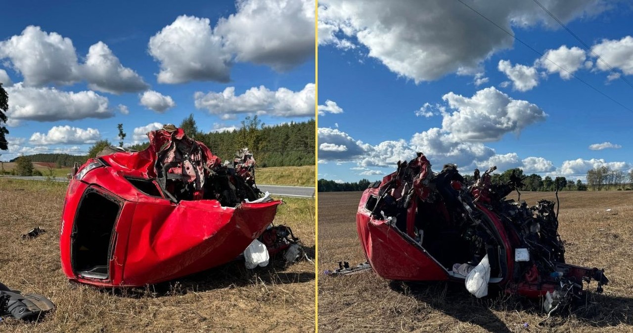 Audi roztrzaskało się o drzewo. Nie żyje młody kierowca