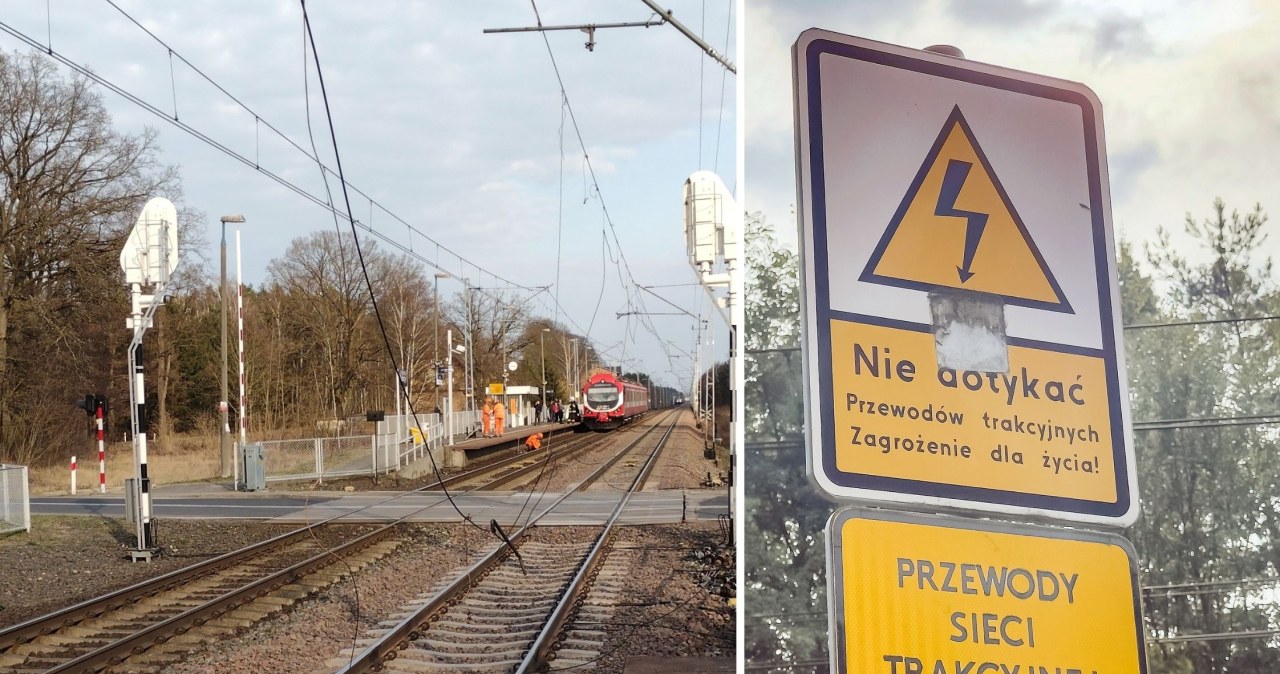Kierowca ciężarówki uszkodził sieć trakcyjną i uciekł. Opłakane skutki