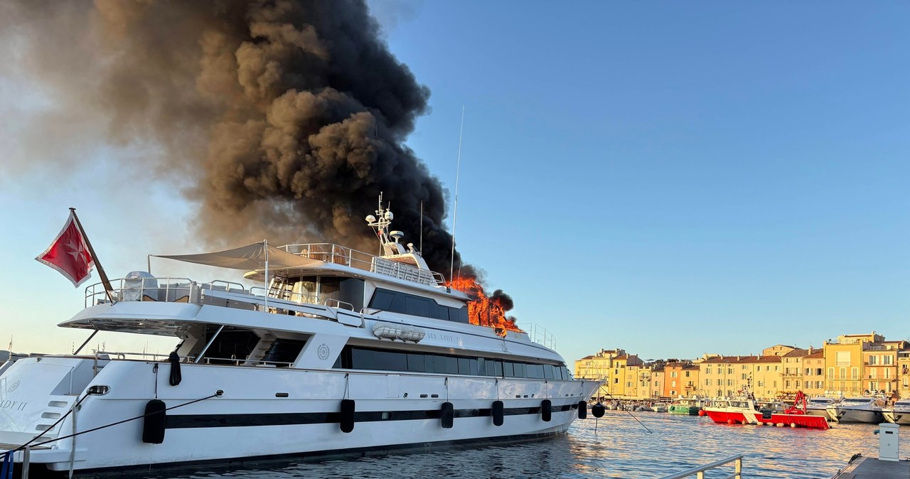 Superjacht w ogniu! "Sea Lady II" warta była fortunę