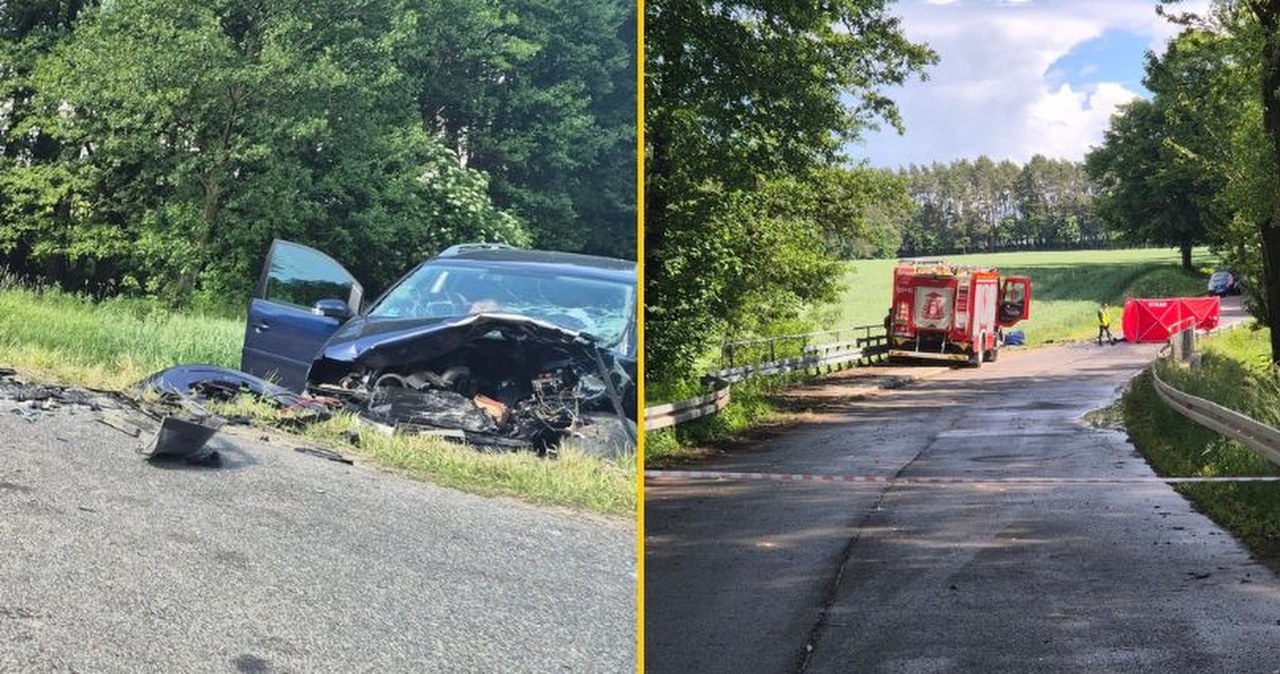Czołowe zderzenie pod Iławą. Jedna osoba nie żyje, są ranni