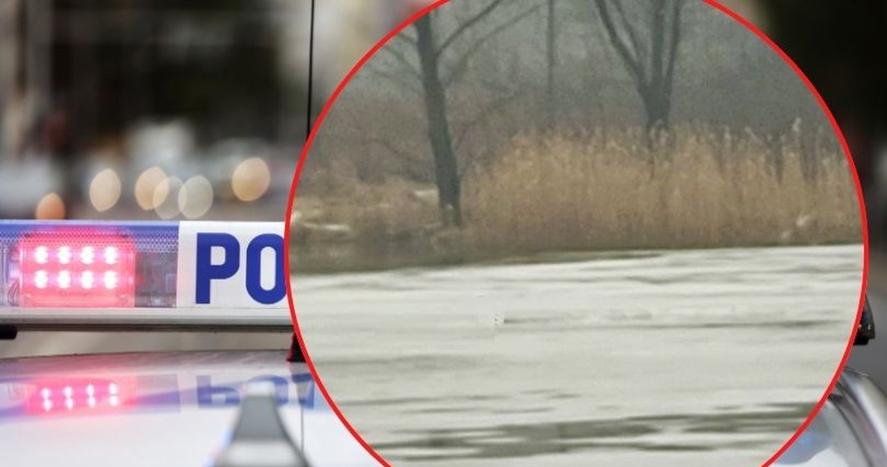 Mogło dojść do tragedii. Dwóch nastolatków skakało po zamarzniętej rzece
