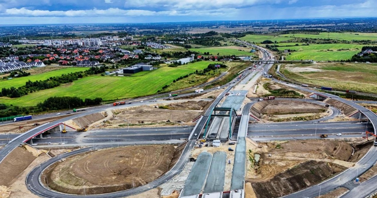 Koniec tymczasowego ronda na węźle Gdańsk-Południe. Zmiany na Obwodnicy Trójmiasta