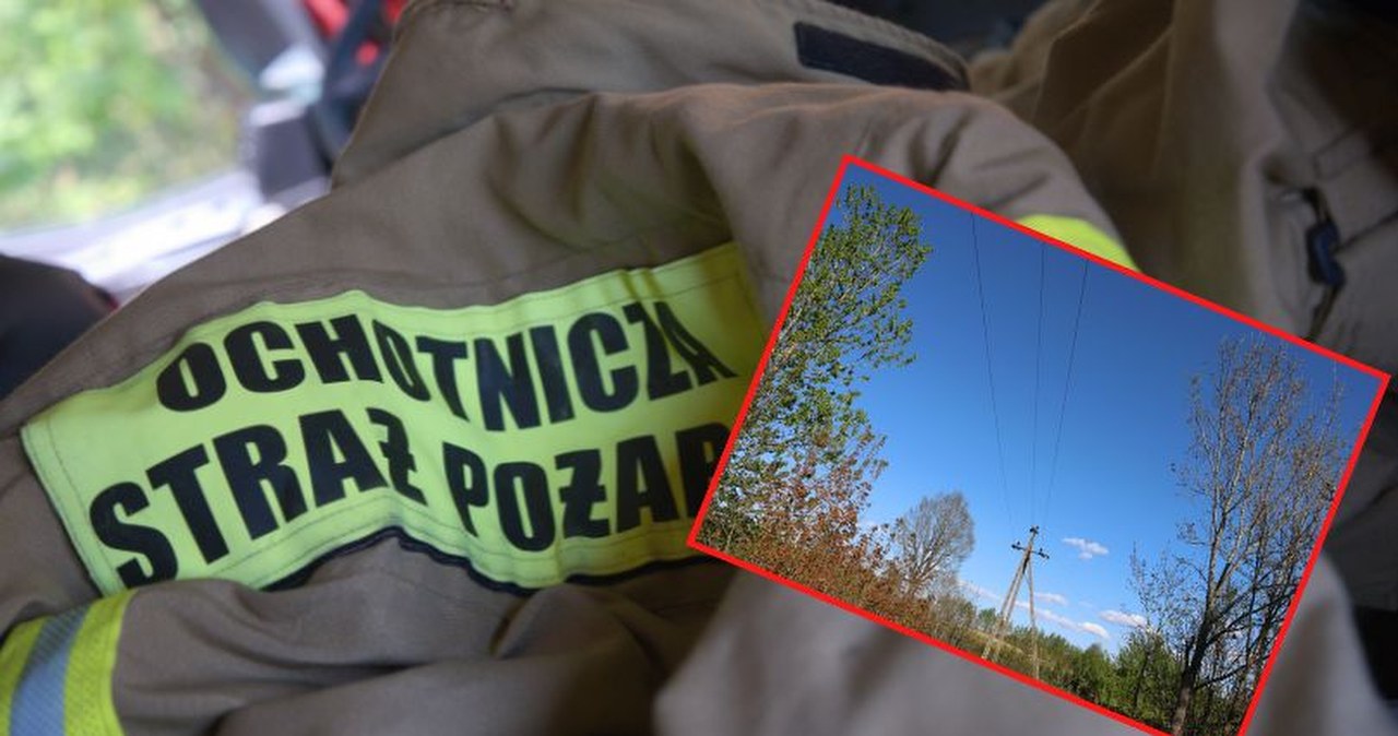 61-latek i dwóch strażaków porażeni prądem. Wszystko przez metalowy szlaban