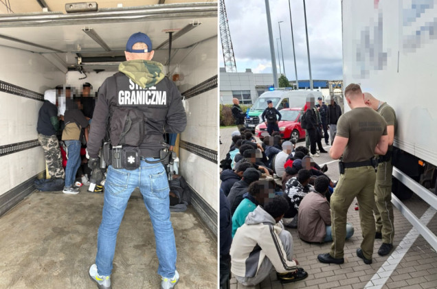 Odkryli 35 migrantów w chłodni. Ciężarówka zatrzymana na A2