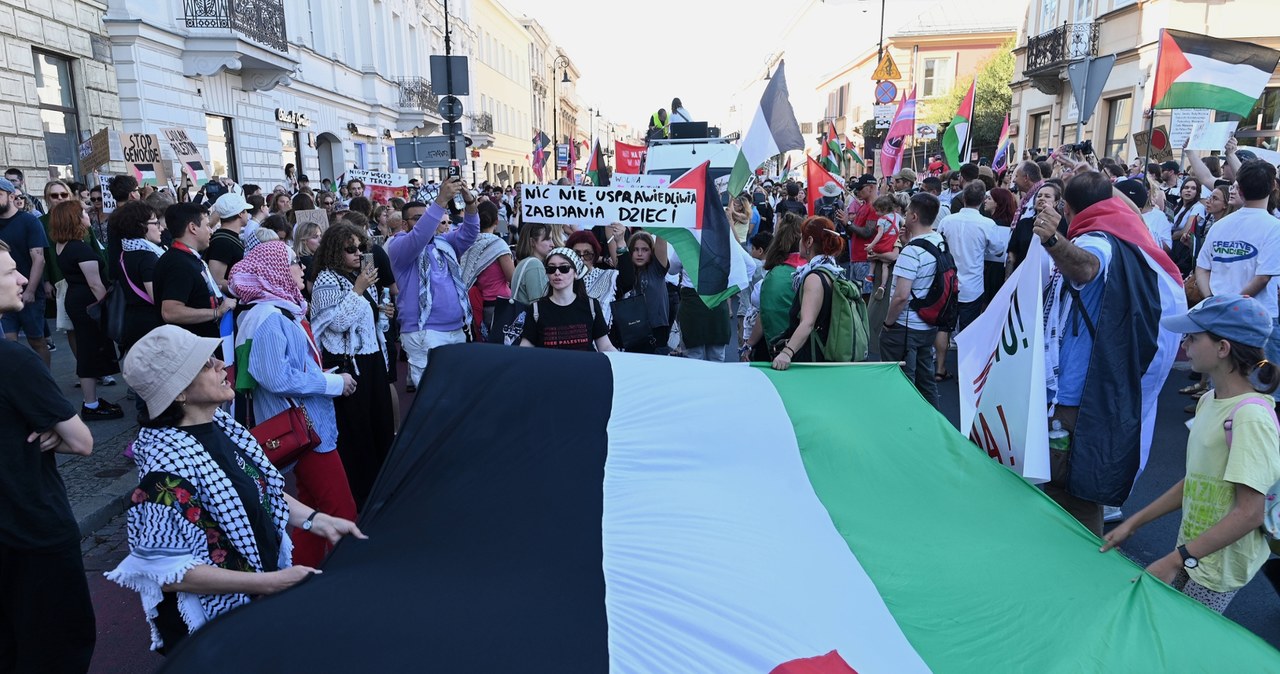"Gaza-Warszawa: Wspólna sprawa". Ulicami stolicy przeszedł propalestyński marsz