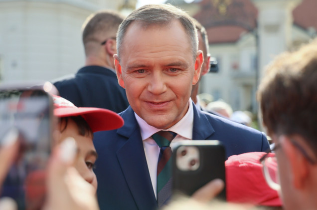 Dron na dożynkach z udziałem Karola Nawrockiego. Zatrzymano mężczyznę