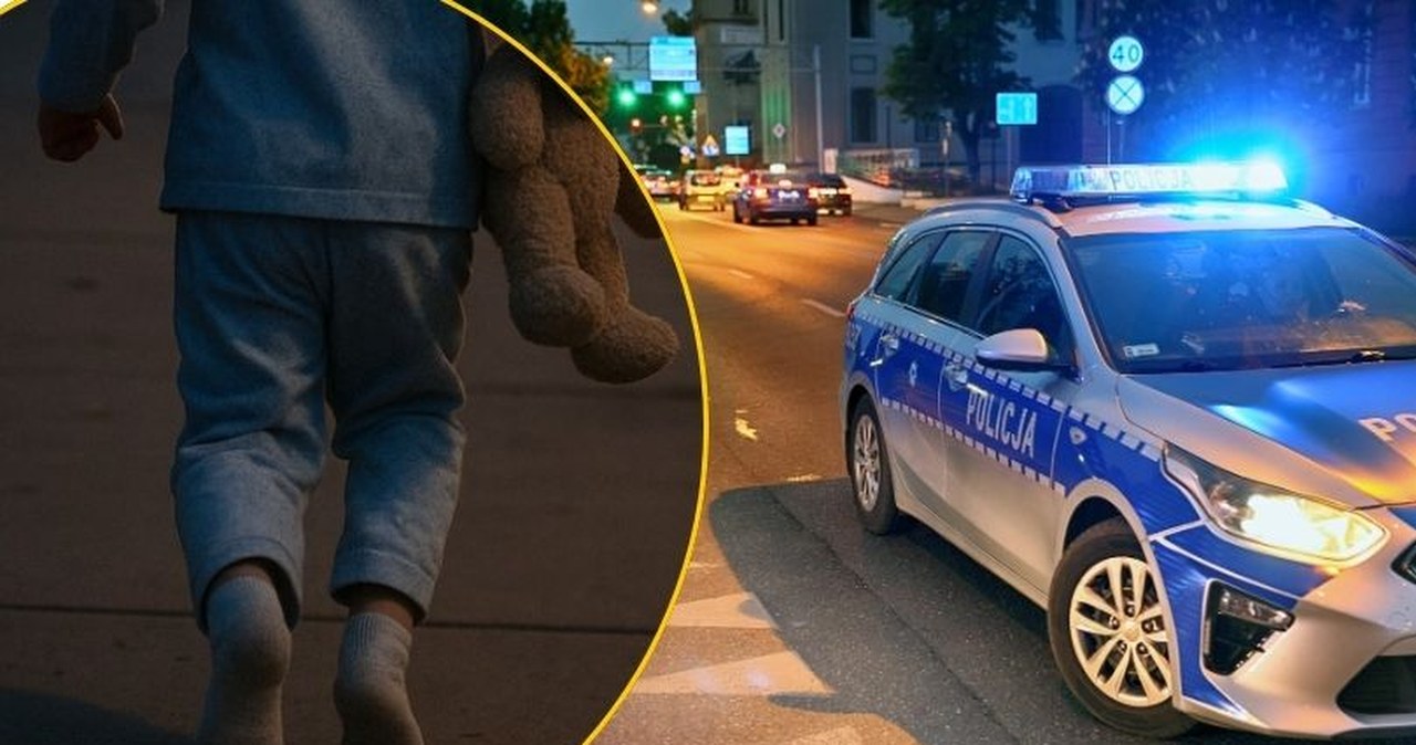 W mokrych skarpetkach i piżamie na ulicy. Matka nie zauważyła, że 2-latka nie ma