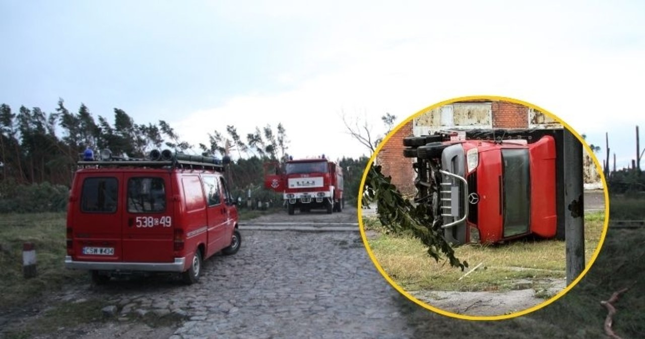 ​Trąba powietrzna przeszła nad Gnieznem. Liczne straty po ulewie