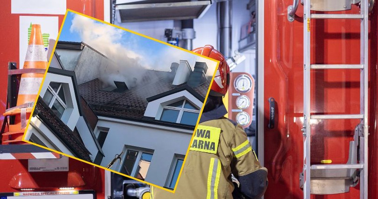 Płonie budynek ZUS w Sztumie. Konieczna ewakuacja