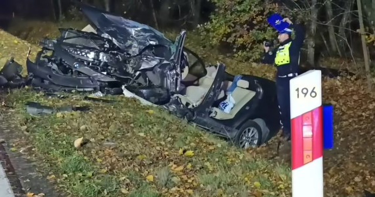 Nagle zjechał na przeciwległy pas ruchu. Trzy osoby ciężko ranne, lądował LPR