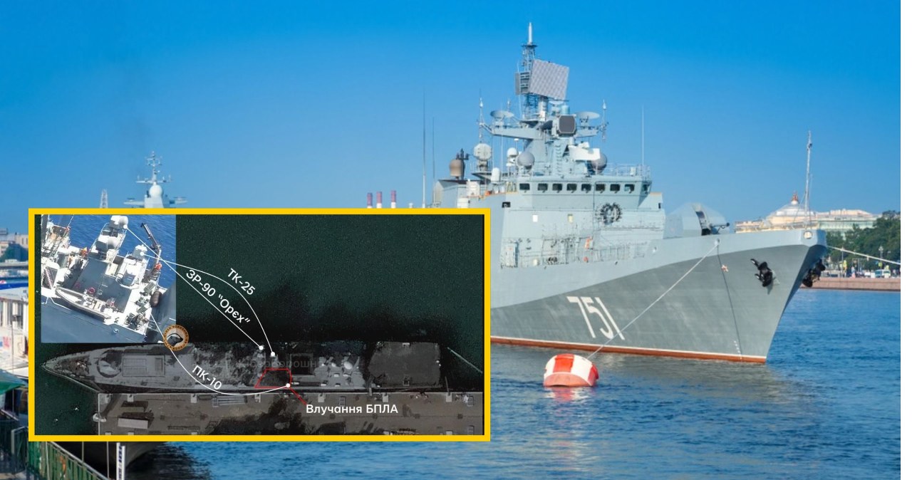 "Admirał Essen" nie może strzelać. Bardzo udany atak Ukraińców w Noworosyjsku