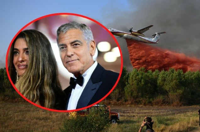 „Nie wiemy, czy nasz dom przetrwa”. George Clooney i jego rodzina uciekli przed żywiołem