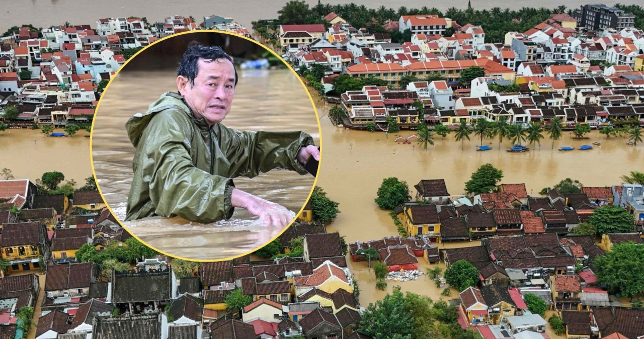 Powódź w Wietnamie. Zdjęcia zabytkowego miasta pod wodą łamią serce