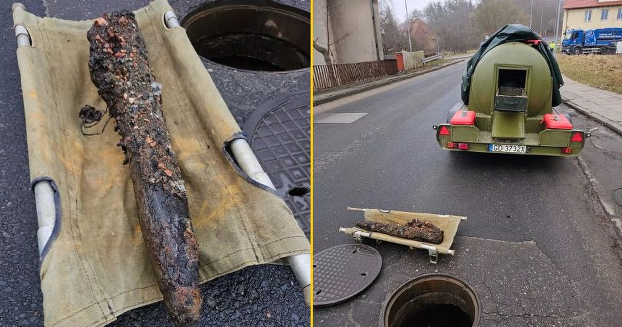 Niewybuch w studzience deszczowej. Ewakuacja i szybka akcja służb