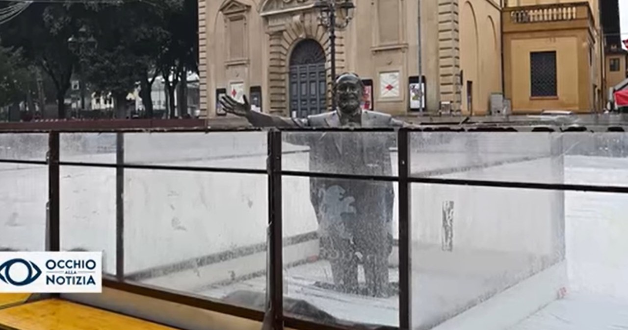 Świąteczna wpadka we Włoszech. Pavarotti utknął w lodowisku, wdowa w szoku