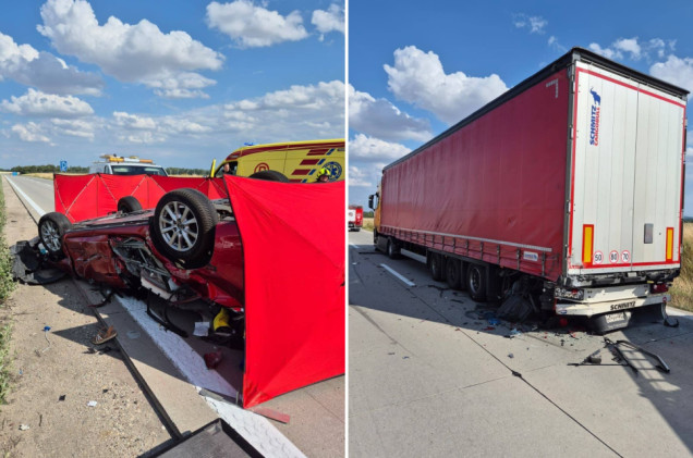Śmiertelny wypadek na A4. Nie żyje kobieta, jedna osoba trafiła do szpitala