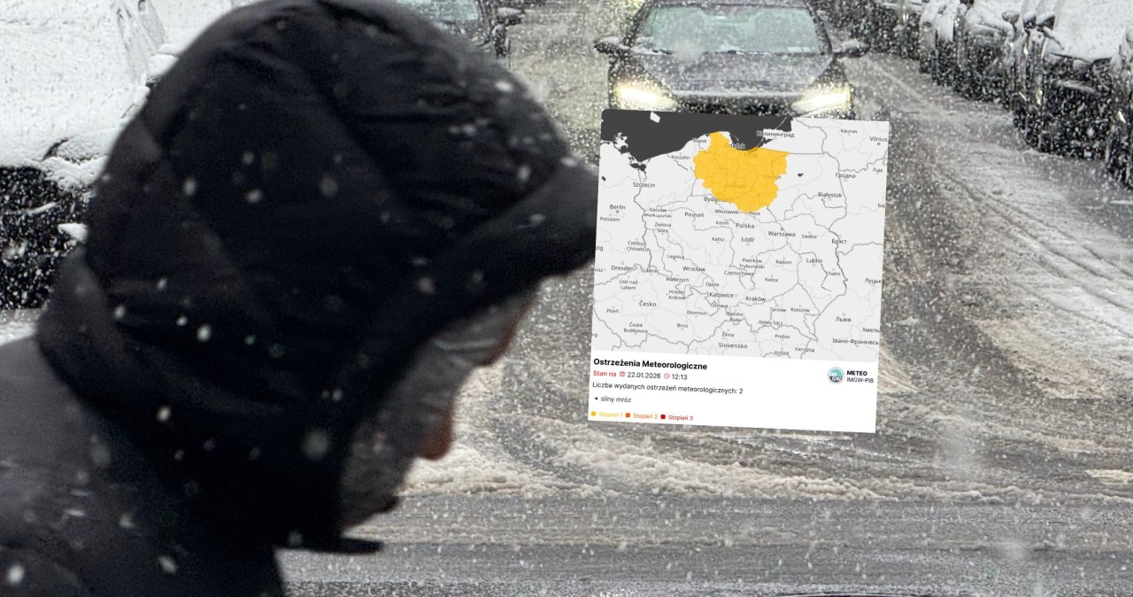 Opady śniegu, silny mróz i gołoledź. Alert dla 8 województw