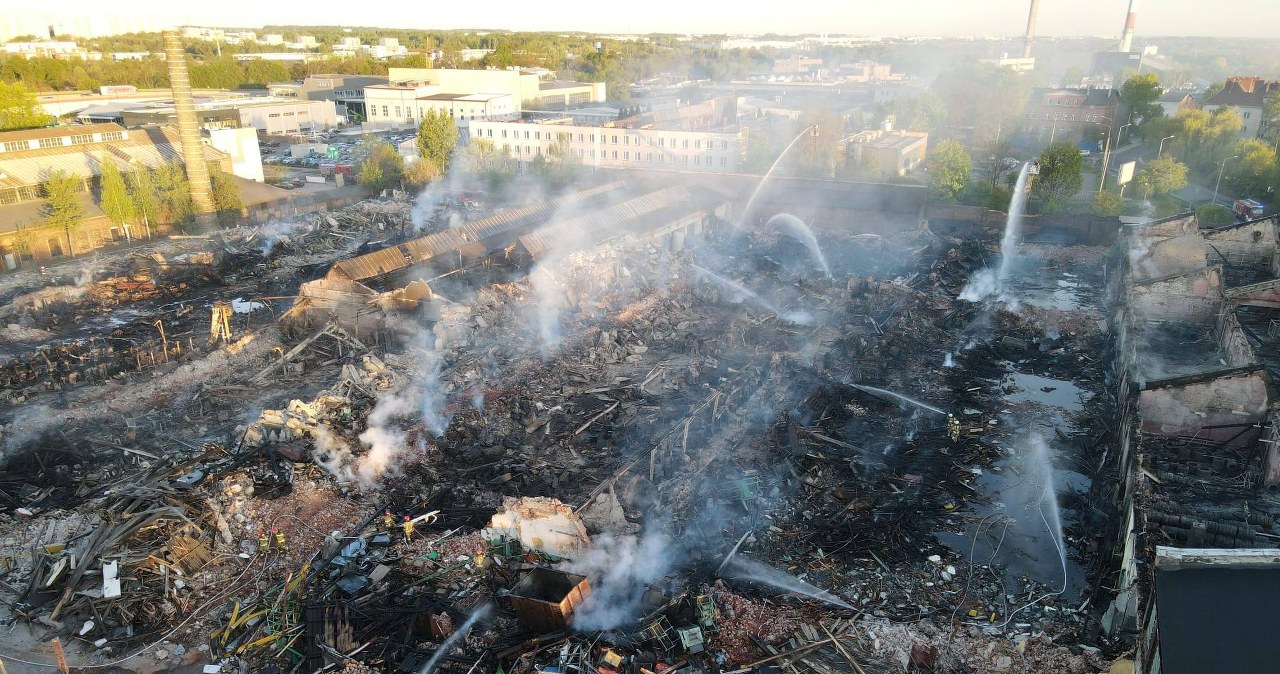 Potężny pożar w Gliwicach. Strażacy przekazali nowe informacje