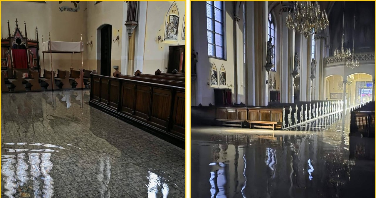 Zalane wnętrze kościoła w Mysłowicach. Co się stało?