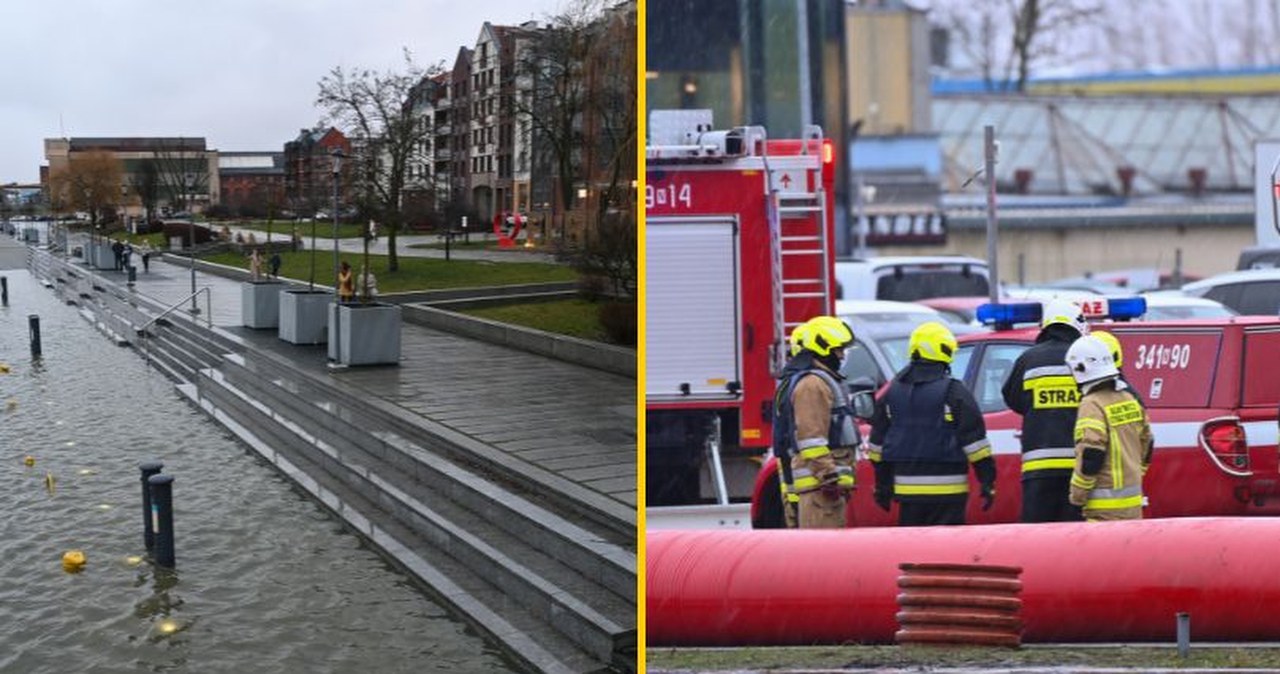 Cofka zagraża Elblągowi. Służby są w gotowości