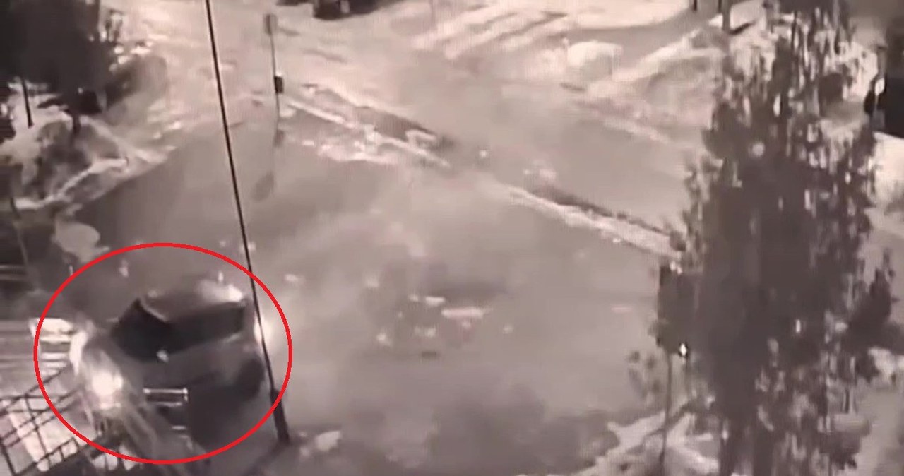 Co on zrobił? Groźny incydent przed komendą policji [NAGRANIE]