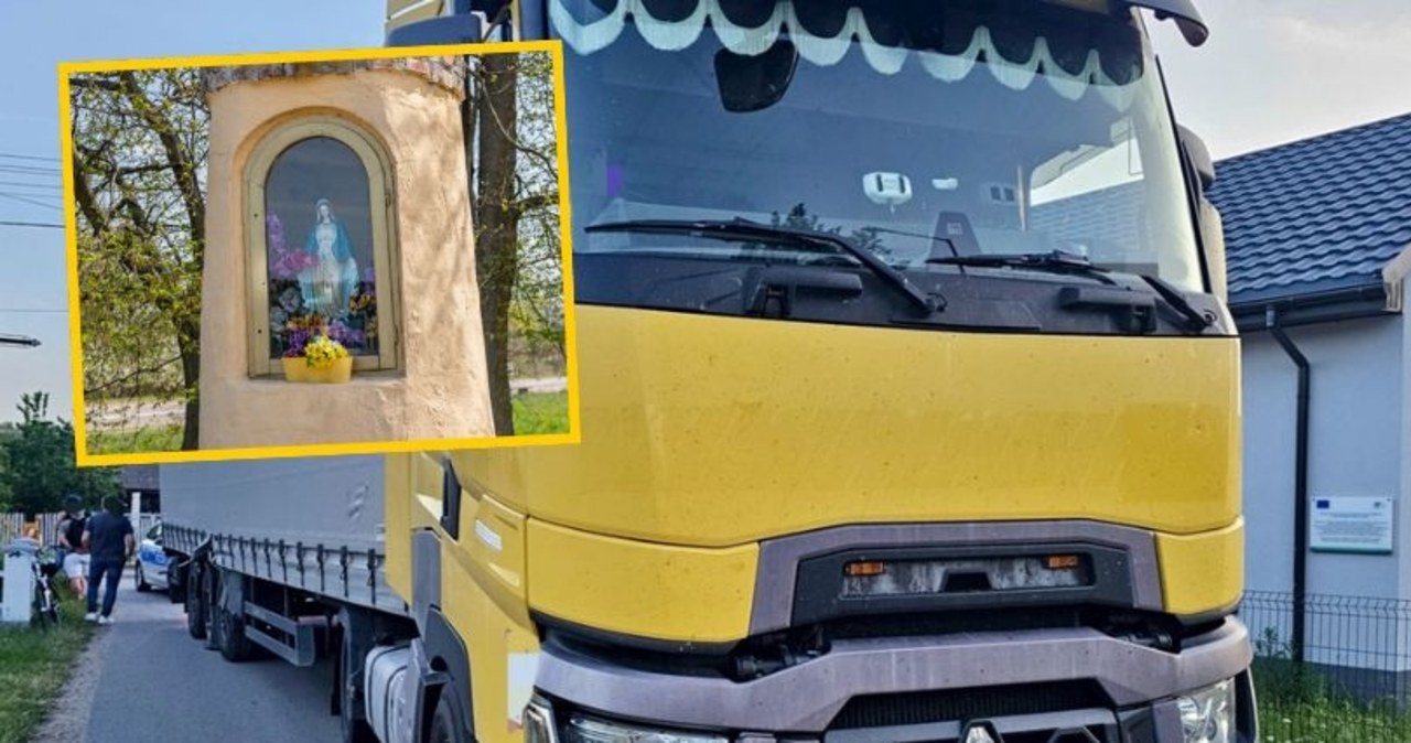 Kompletnie pijany staranował kapliczkę. Szybka reakcja świadków