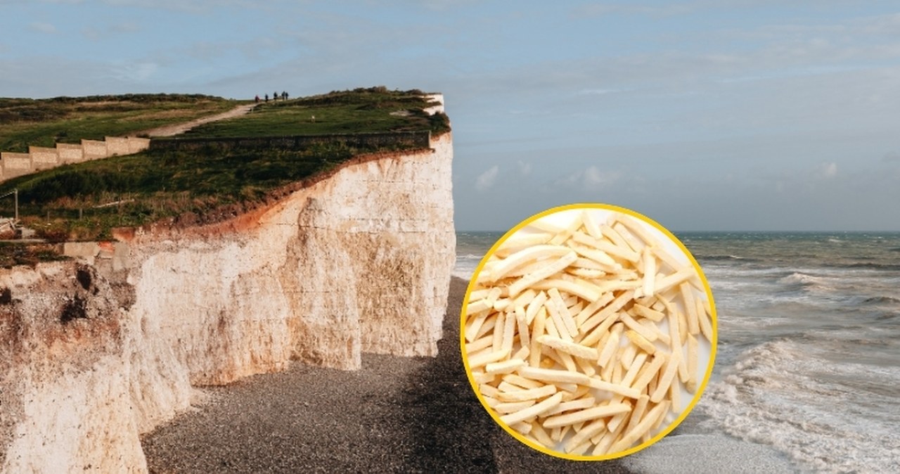 Plaża zasypana frytkami i cebulą. Sztorm narobił zamieszania